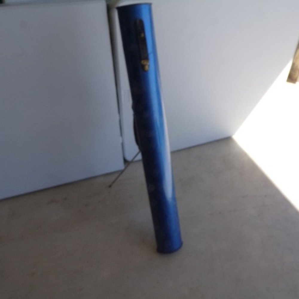 Case ~ Rare ~  Vintage Pool Cue ~ Blue ~ Kick Stand